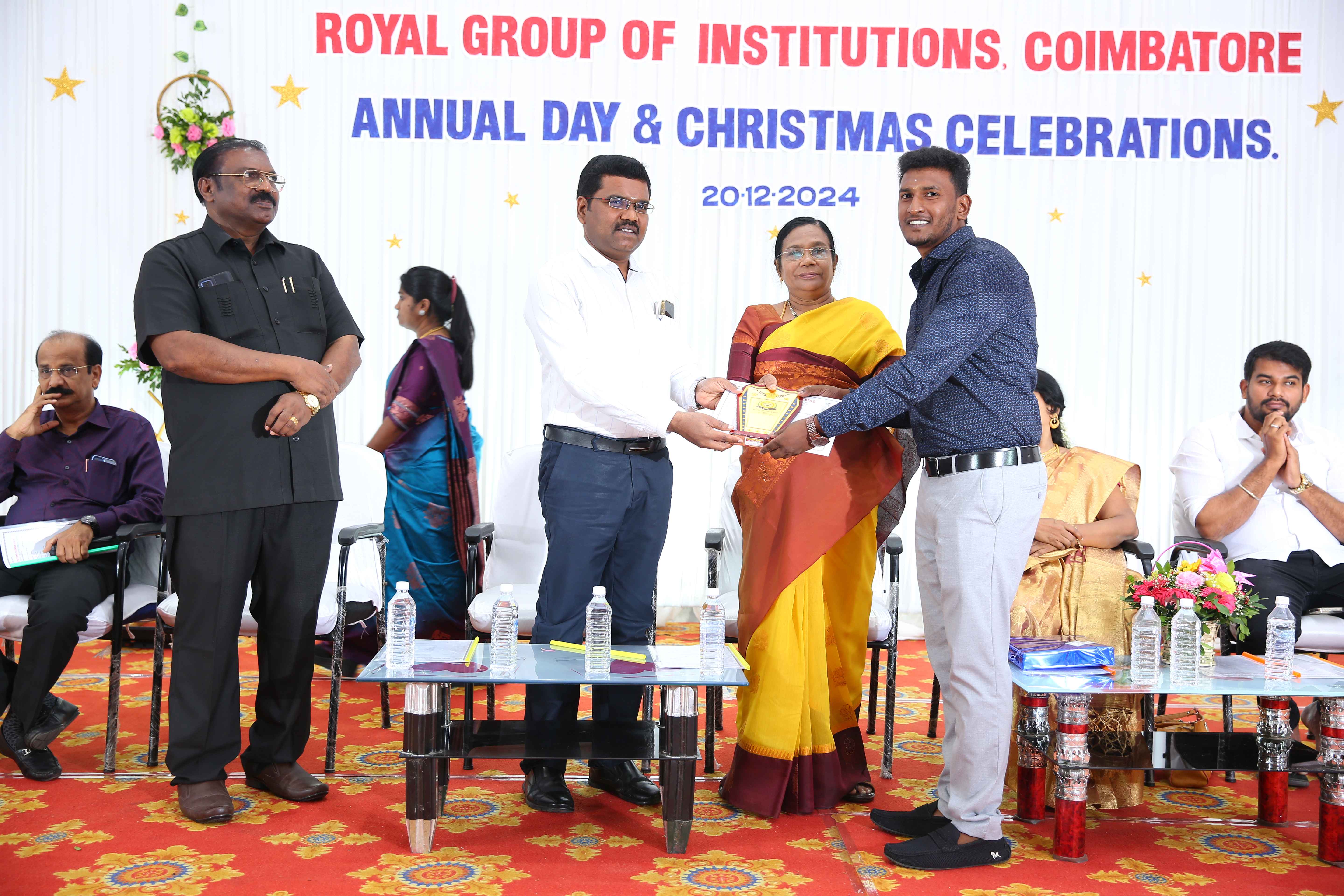 Receiving Academic Excellence Award