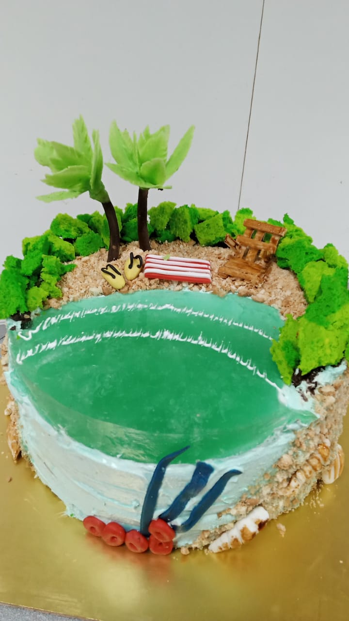 Beach Theme Cake