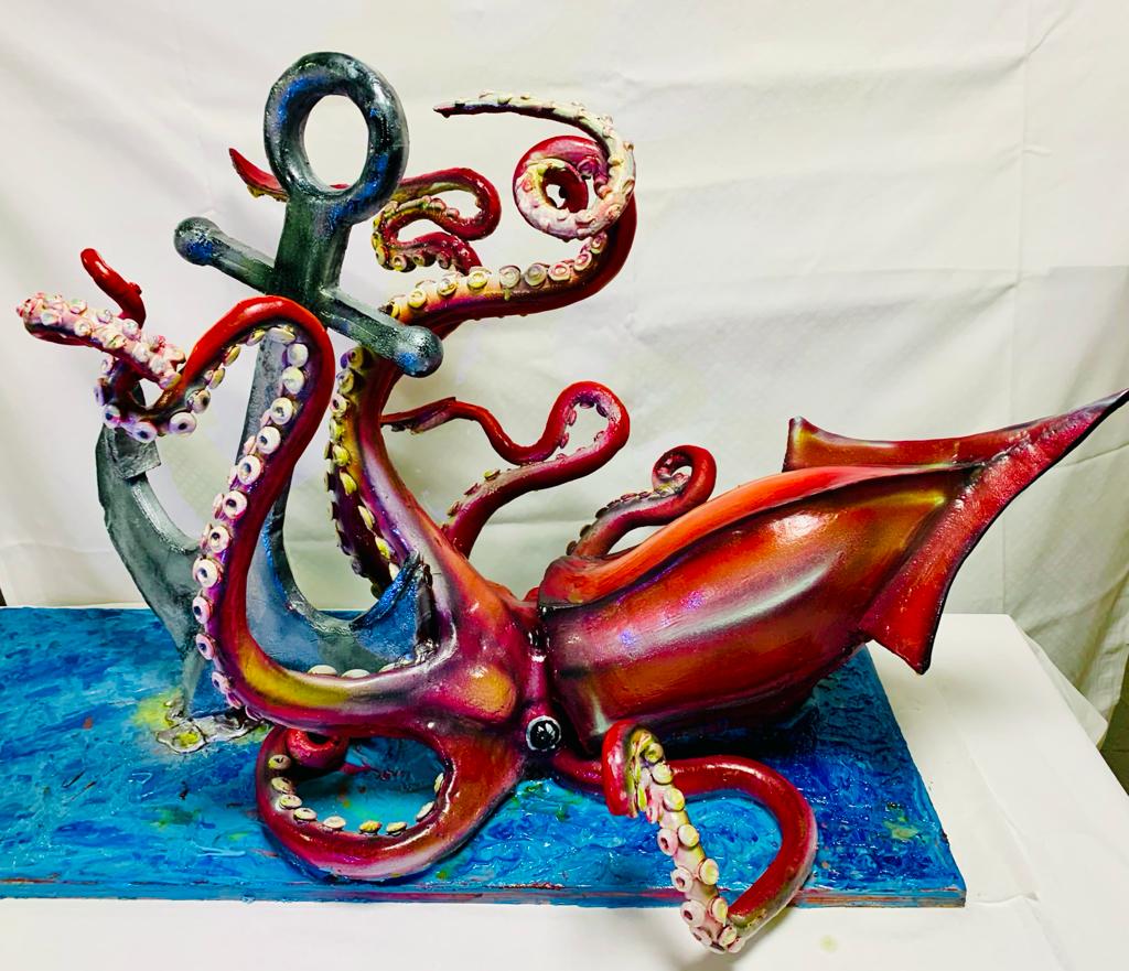 Octopus Anchor Sculpture