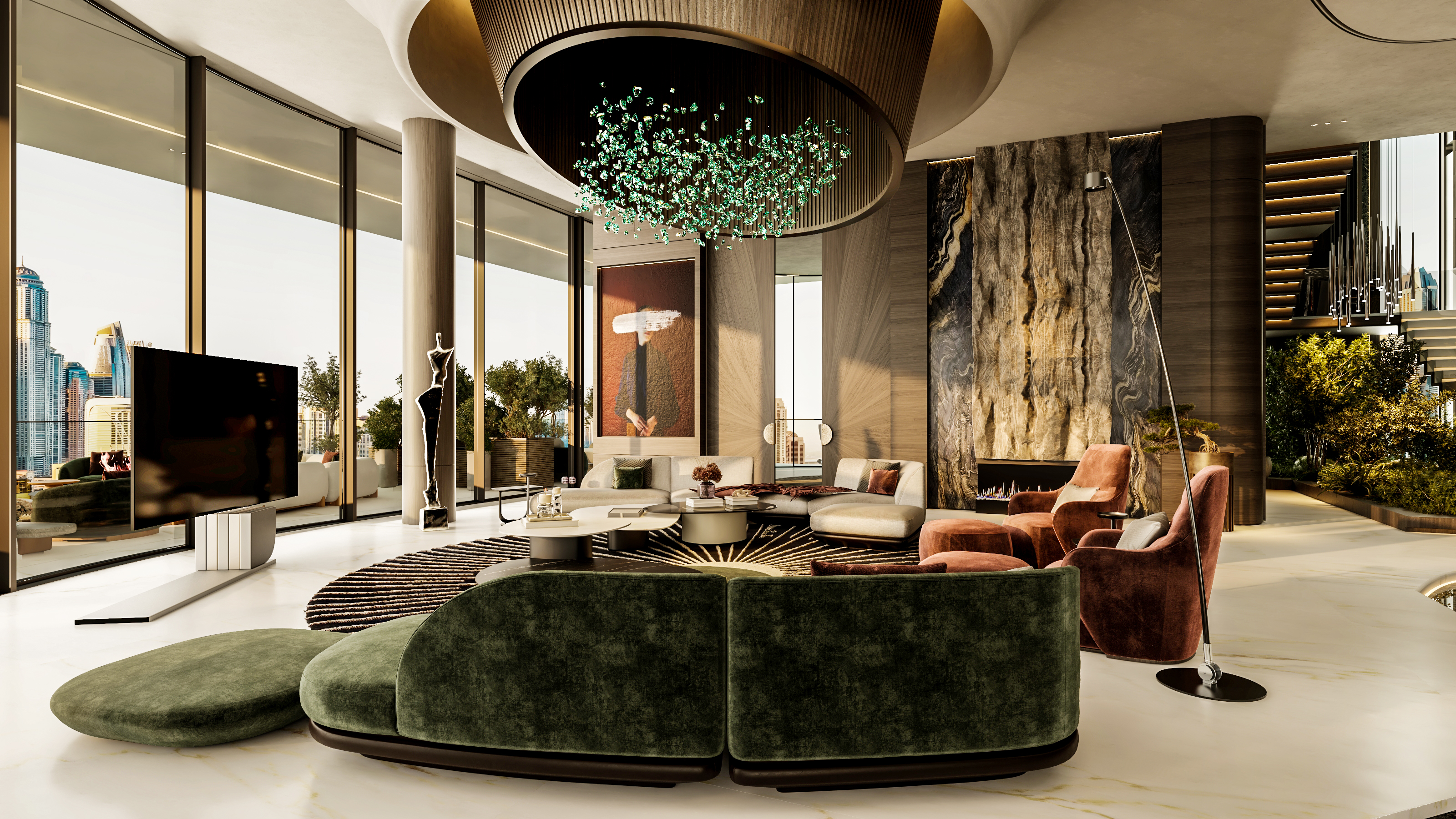 AVA Penthouse - Formal Living